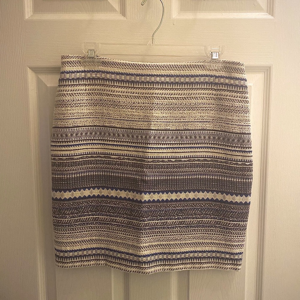 Dalia Blue and White Skirt